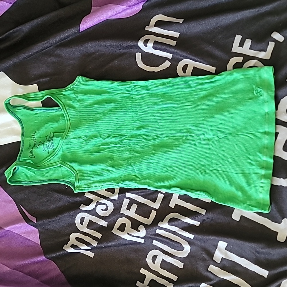 Green Aeropostale Slim Tank EUC